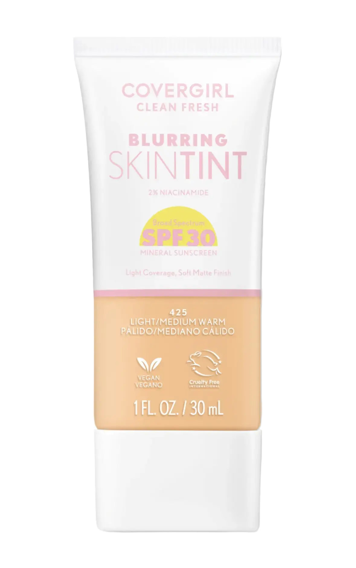 Covergirl Clean Fresh Blurring Skin Tint SPF 30 425 Light/Medium Warm