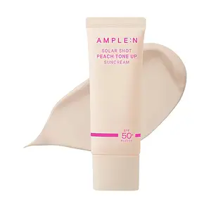 AMPLE:N Solar Shot Peach Tone Up Suncream SPF 50+ PA++++