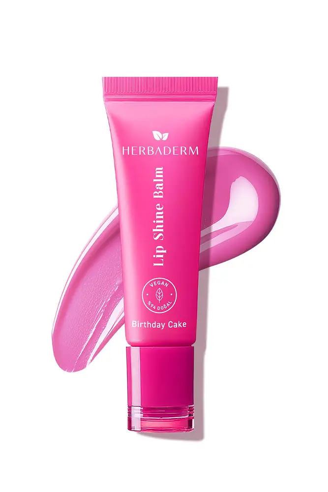 Herba Derm Lip Shine Balm Birthday Cake