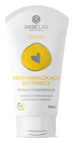BasicLab Krem nawilżający do twarzy bogata konsystencja