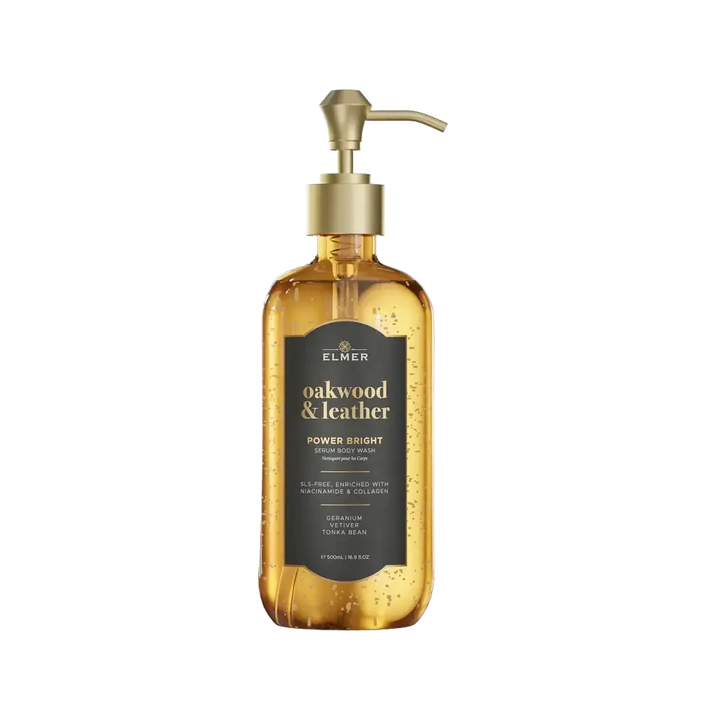 Elmer Power Bright Serum Body Wash Oakwood & Leather