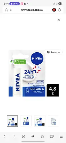 Nivea Repair & protect spf 15 lip blam