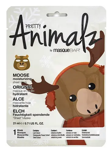 Masque Bar Pretty Animalz Holiday Moose Sheet Mask