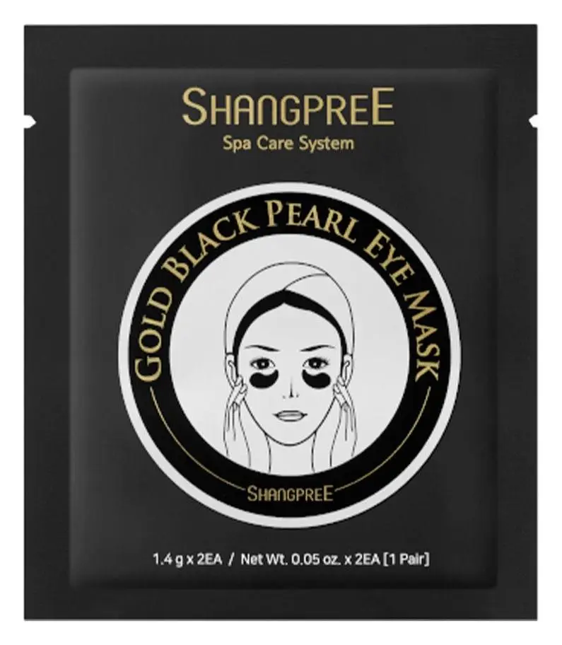 Shangpree Gold Black Pearl Eye Mask