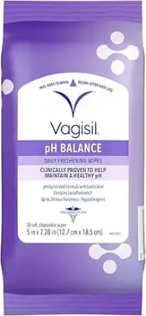 Vagisil Daily Freshening Wipes pH Balance