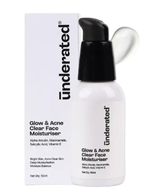 Underated Glow & Acne Clear Face Moisturiser