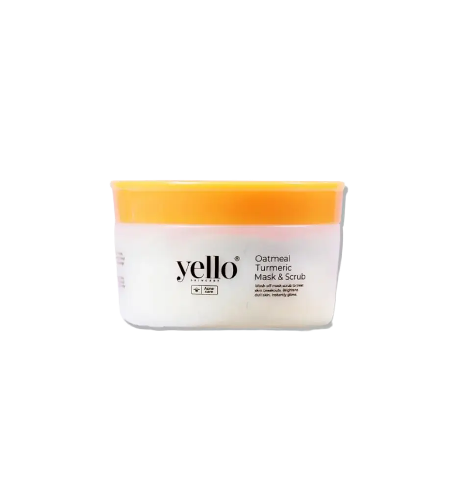 Yello Skincare Oatmeal Turmeric Mask & Scrub