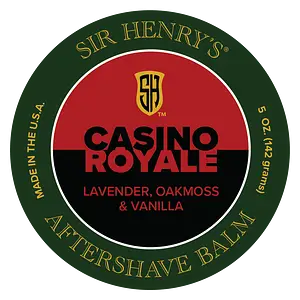 Sir Henry's Aftershave Balm Casino Royale Lavender, Oakmoss, & Vanilla
