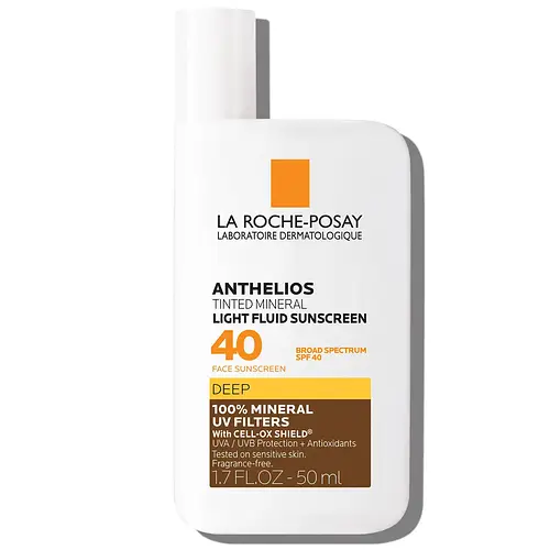 La Roche-Posay Anthelios Tinted Mineral Light Fluid Sunscreen SPF 40 Deep