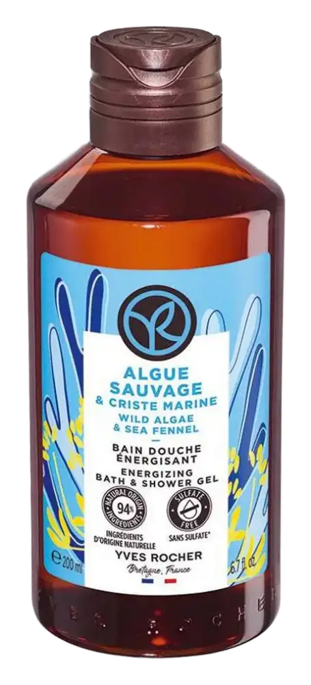 Yves Rocher Wild Algae & Sea Fennel Energizing Bath & Shower Gel