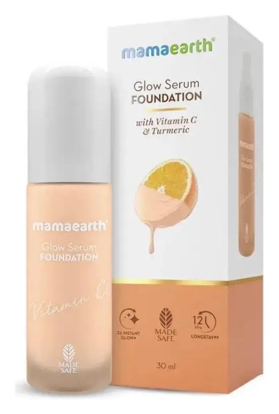 Mamaearth Glow Serum Foundation 01 Ivory