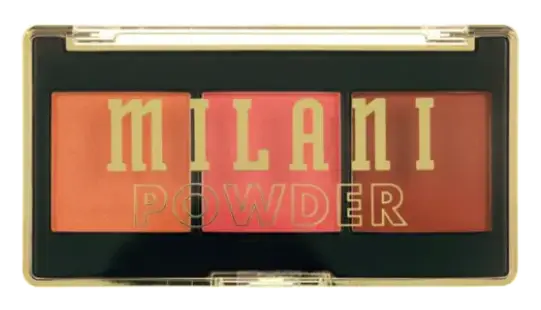 Milani Cheek Kiss Powder Blush Trio 120 Golden Hour Glow