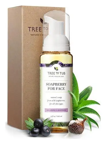 Tree to Tub Hydrating Foam Facial Cleanser for Dry, Sensitive Skin - Lavender