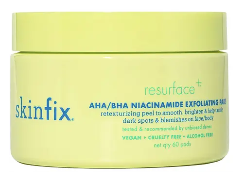 Skinfix Resurface+ AHA/BHA Niacinamide Exfoliating Pads