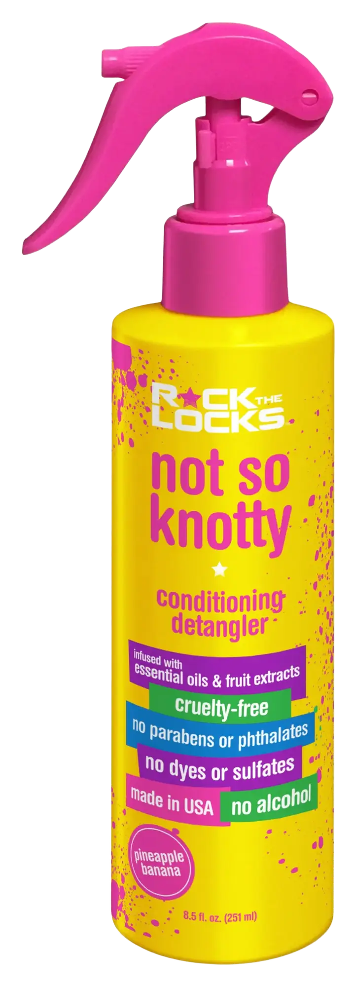 Rock The Locks Not So Knotty Conditioning Detangler Pineapple Banana