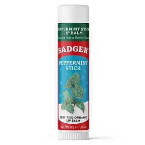 Badger Holiday Jumbo Lip Balm Peppermint Stick
