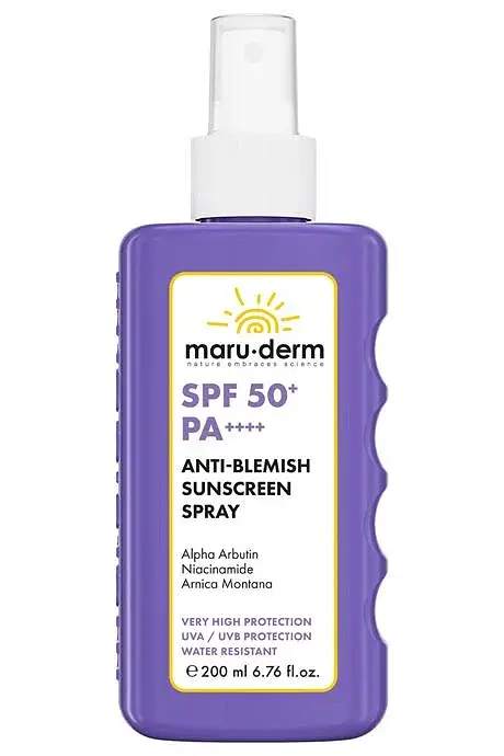 maru.derm Anti Blemish Sunscreen Spray SPF 50+