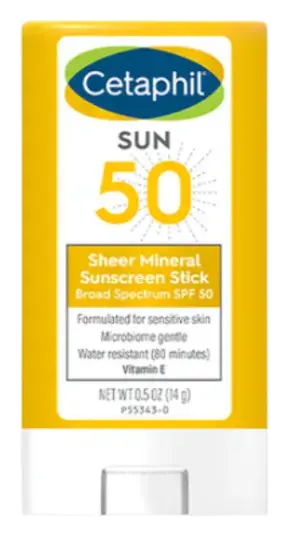 Cetaphil Sheer Mineral Sunscreen Stick Broad Spectrum SPF 50