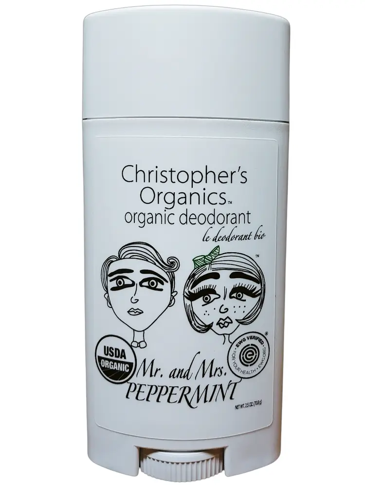 Christopher's Organics Mr. And Mrs. Peppermint Organic Deodorant