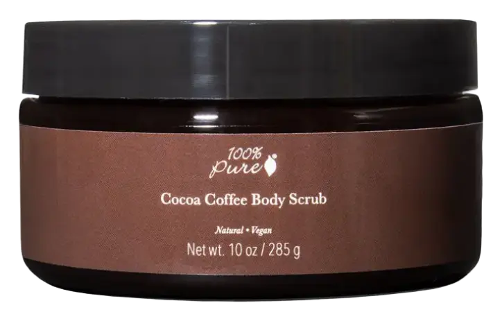 100% Pure Body Scrub Cocoa Coffee