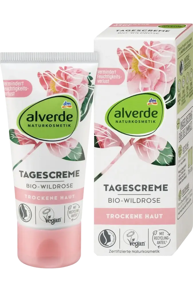 Alverde Naturkosmetik Tagescreme Bio-Wildrose