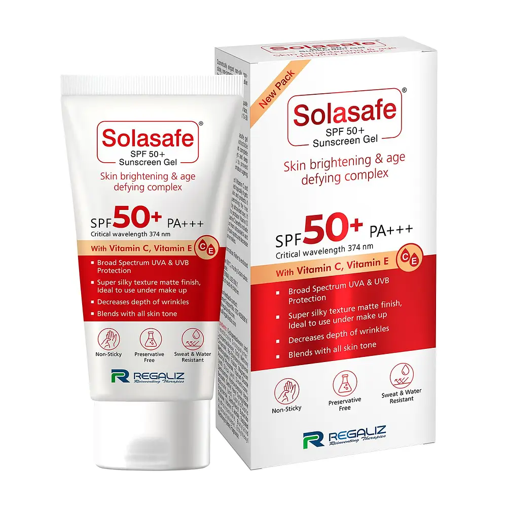 Regaliz Medicare Solasafe Sunscreen Gel SPF 50+