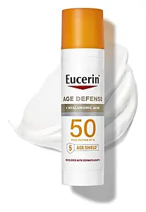 Eucerin Age Defense SPF 50 Face Sunscreen Lotion with Hyaluronic Acid