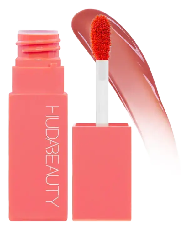 Huda Beauty Lip Blush Cream Lip & Cheek Stain Coral Kiss