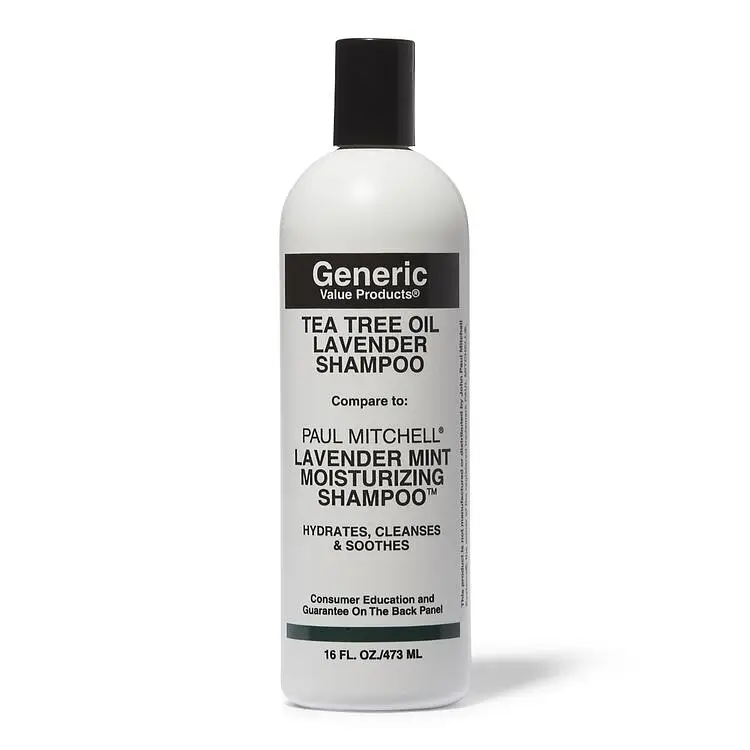 Generic Value Products Tea Tree Oil Lavender Shampoo Compare to Paul Mitchell Lavender Mint Moisturizing Shampoo