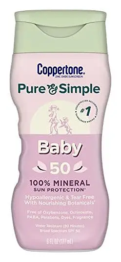 Coppertone Pure And Simple Baby Sunscreen Lotion SPF 50
