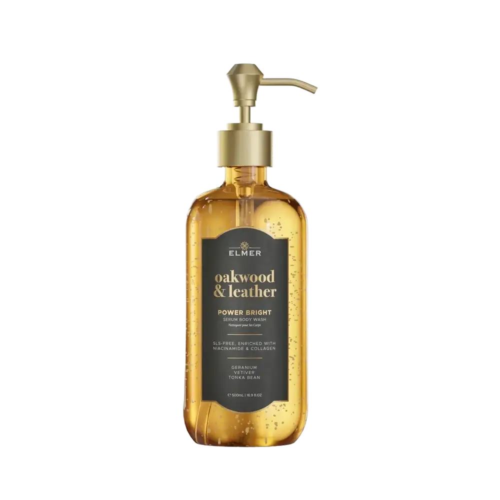 Elmer Power Bright Serum Body Wash Oakwood & Leather