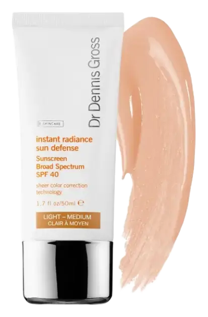 Dr. Dennis Gross Skincare Instant Radiance Sun Defense Sunscreen Broad Spectrum SPF 40