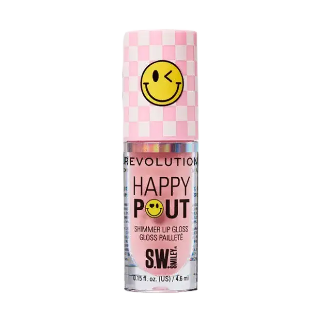 Revolution Beauty S.W. Smiley Happy Pout Shimmer Lip Gloss Pink Bliss