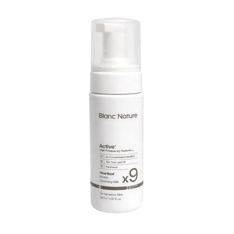 Blanc Nature 9X Heartleaf Bubble Cleansing Milk