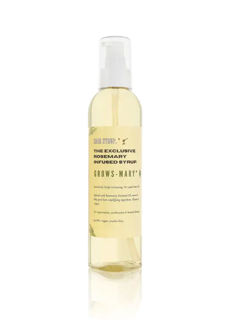 Hair Syrup Grows-Mary Exclusive Rosemary Infused Syrup