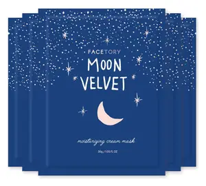 Facetory Moon Velvet Moisturizing Cream with Jojoba Oil Sheet Mask
