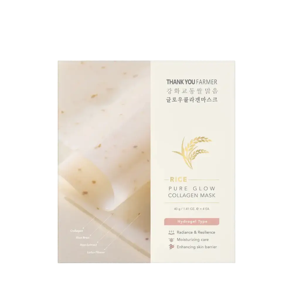 Thank You Farmer Rice Pure Glow Collagen Mask