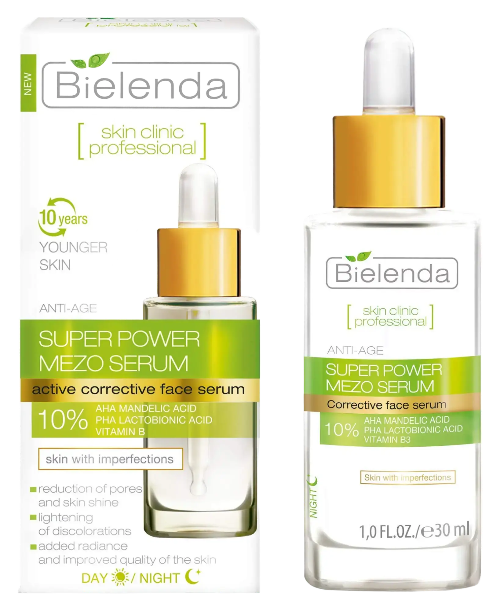 Bielenda Super Power Mezo Serum 10% AHA Mandelic Acid
