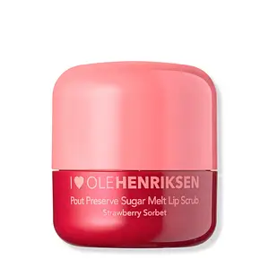 Olehenriksen Pout Preserve Sugar Melt Lip Scrub Strawberry Sorbet