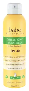 babo botanicals Sheer Zinc Mineral Sunscreen Spray SPF 30