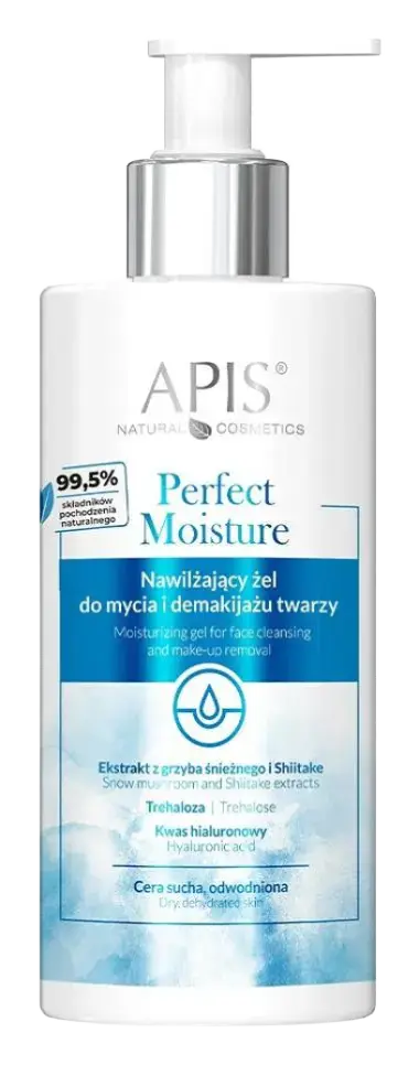 APIS Natural Cosmetics Perfect Moisture Moisturizing Gel For Face Cleansing And Make-Up Remover