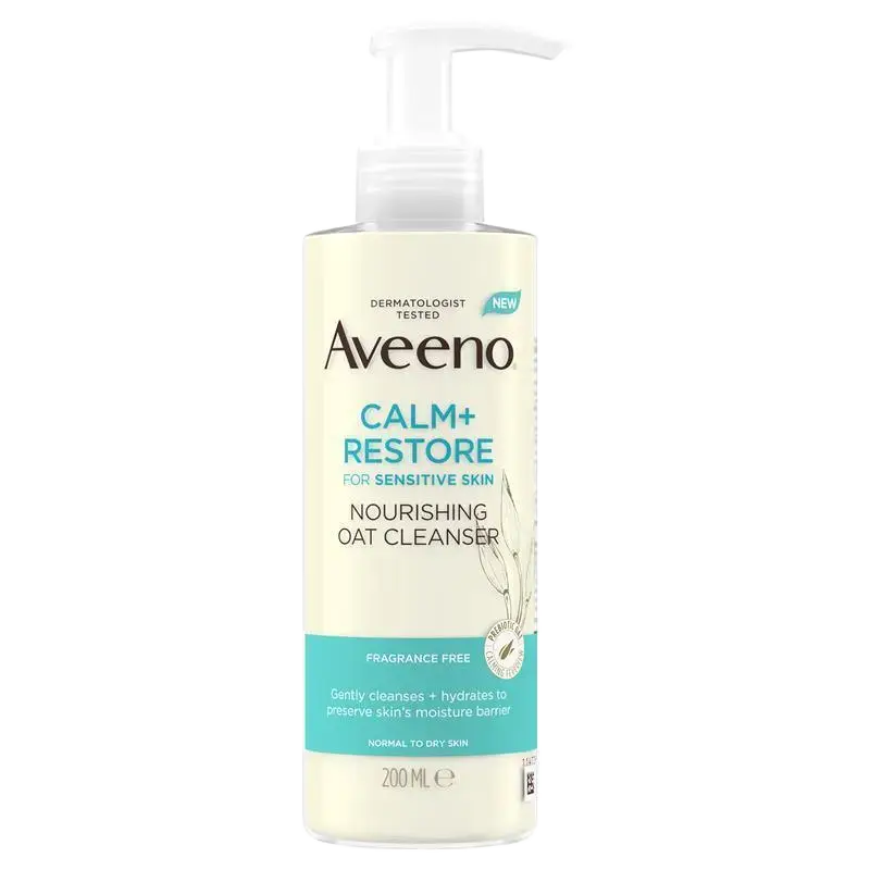 Aveeno Calm + Restore  Nourishing Oat Cleanser For Sensitive Skin Australia