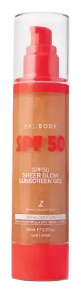 Bali Body Sheer Glow Sunscreen Gel SPF 50
