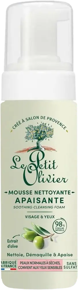 Le Petit Olivier Mousse Nettoyante Visage Apaisante