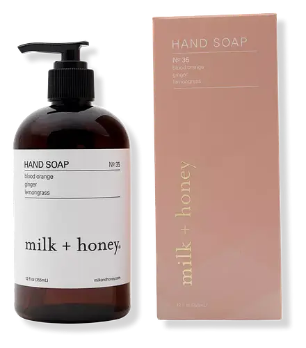 Milk + Honey Blood Orange, Ginger, Lemongrass Hand Soap No.35