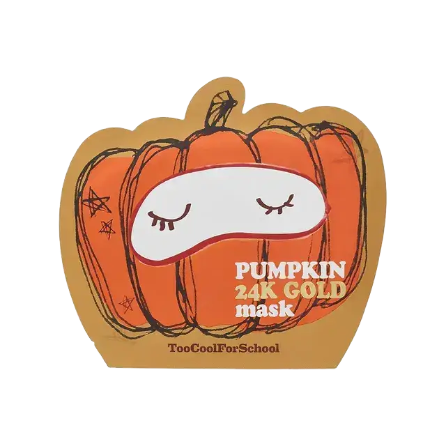 Too Cool For School Pumpkin 24K Gold Mask
