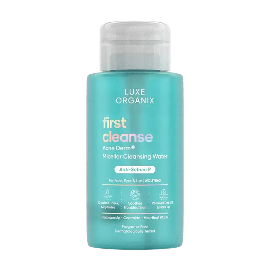 Luxe Organix First Cleanse Acne Derm+ Micellar Cleansing Water