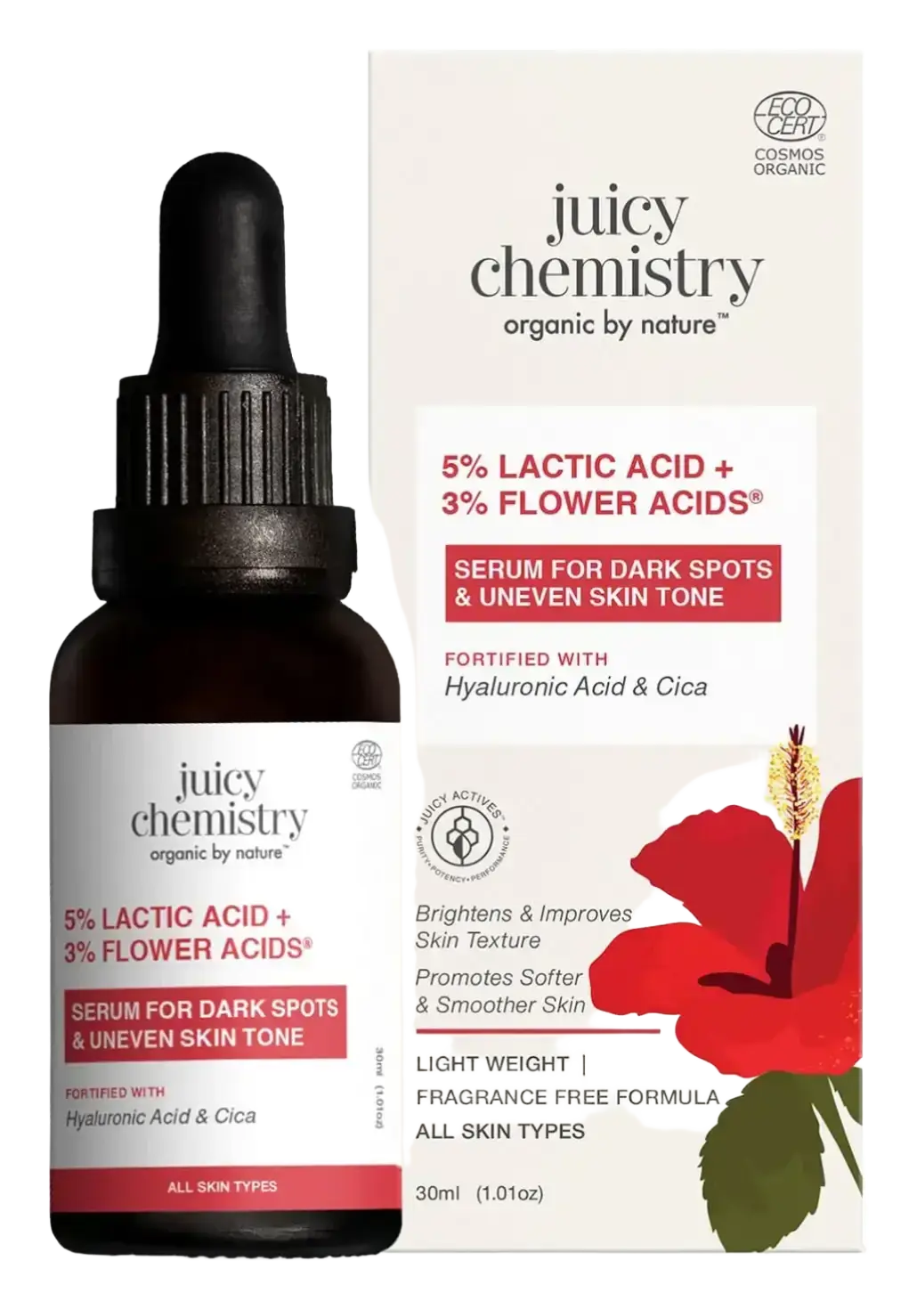 Juicy Chemistry 5% Lactic Acid + 3% Flower Acids Serum