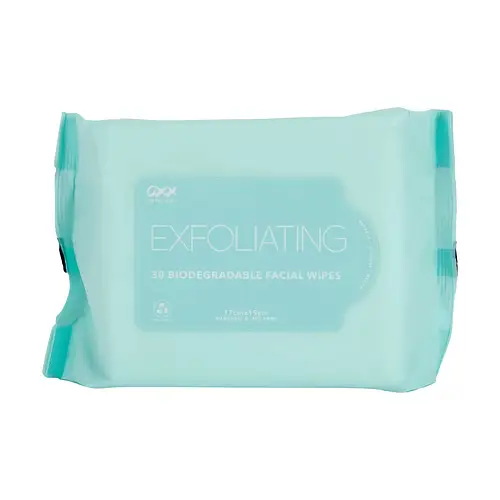 OXX Cosmetics Exfoliating Biodegradable Facial Wipes