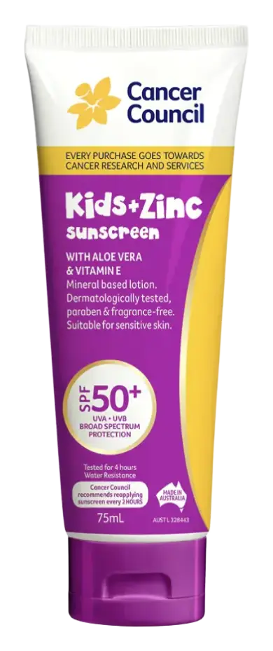 Cancer Council Kids + Zinc Sunscreen SPF50+